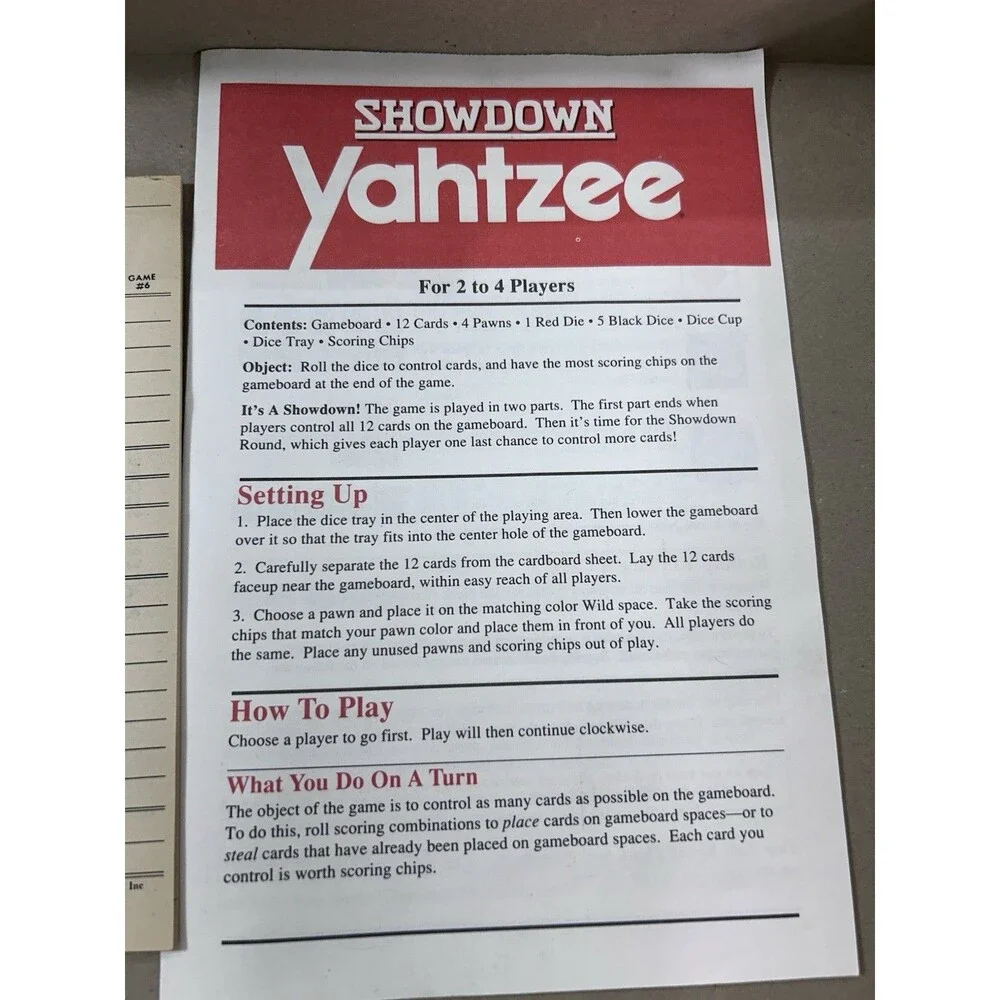 Milton Bradley 1991 showdown